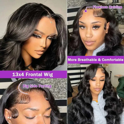 Body Wave Human Hair Glueless Wig 40 42 Inch