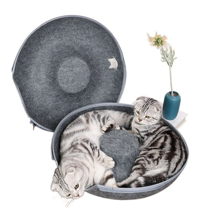B-Tunnel Cat Bed Interactive Tunnel Felt Indoor Toy