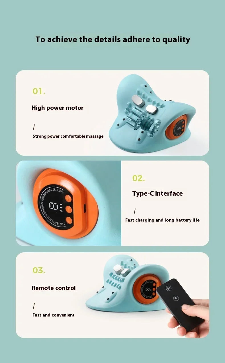 Electric Neck and Shoulder Massage Pillow