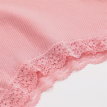 3PCS Women Cotton Lace Brazilian Panties Set S-XL