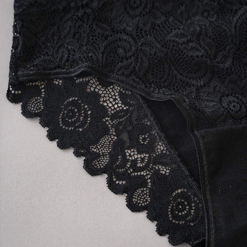 3PCS Set Floral Lace Briefs Women Underwear