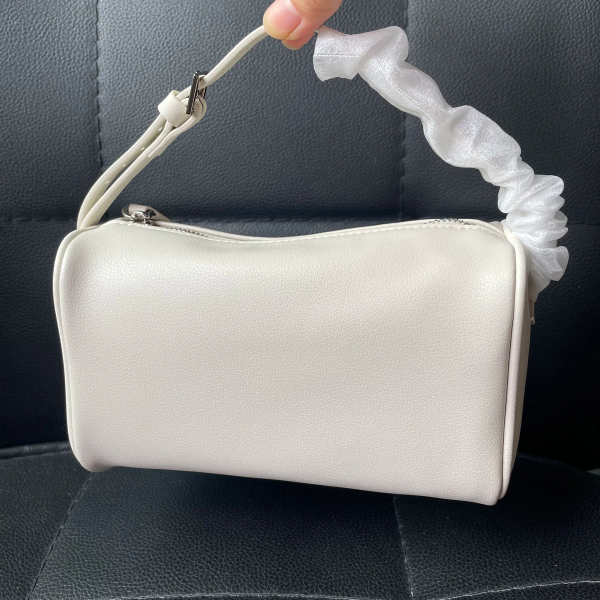 Soft Cowhide Mini Crossbody Bag with Split Leather
