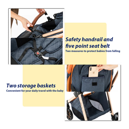Lightweight 3 in 1 Baby Stroller Travel System