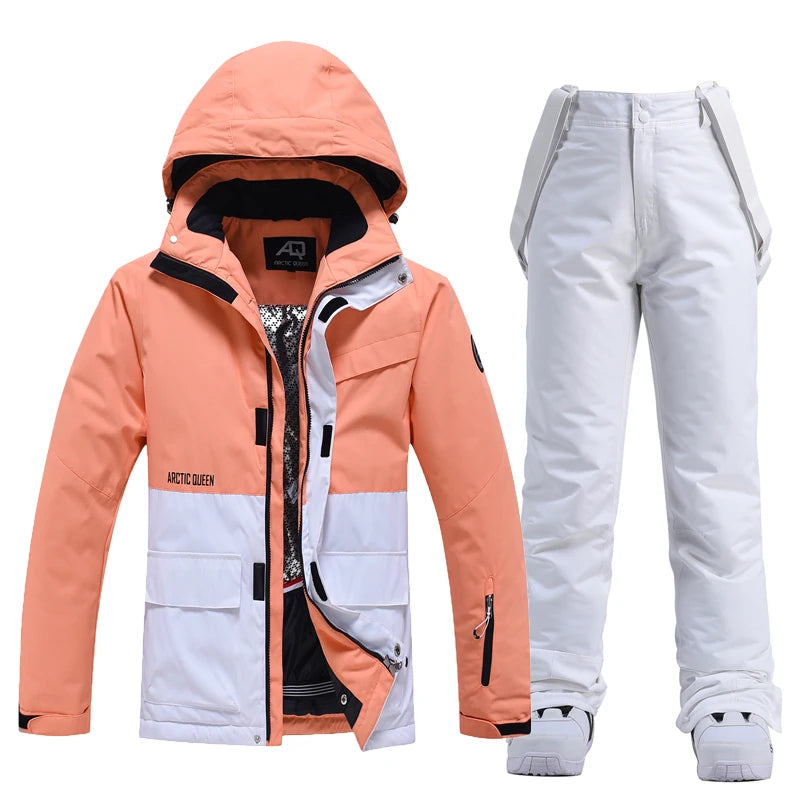 Unisex Winter Snow Ski Suit Jacket and Pants Set