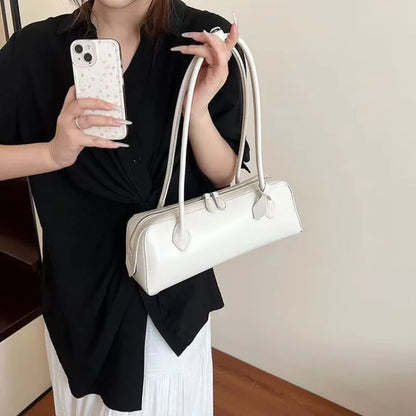 Vintage Cowhide Shoulder Bag for Women