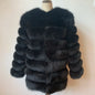 4in1 Real Fox Fur Coat for Women