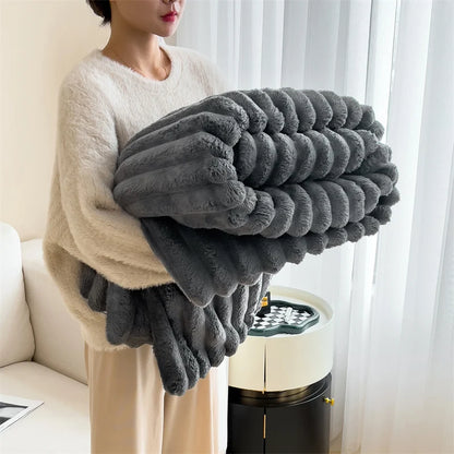 Soft Plush Coral Fleece Blanket for All Seasons
