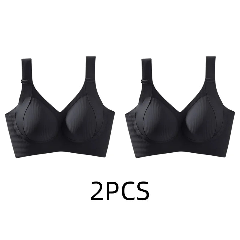 Women's Seamless Wire-Free Bra, Thin Style, Large Size