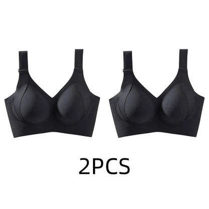 Women's Seamless Wire-Free Bra, Thin Style, Large Size