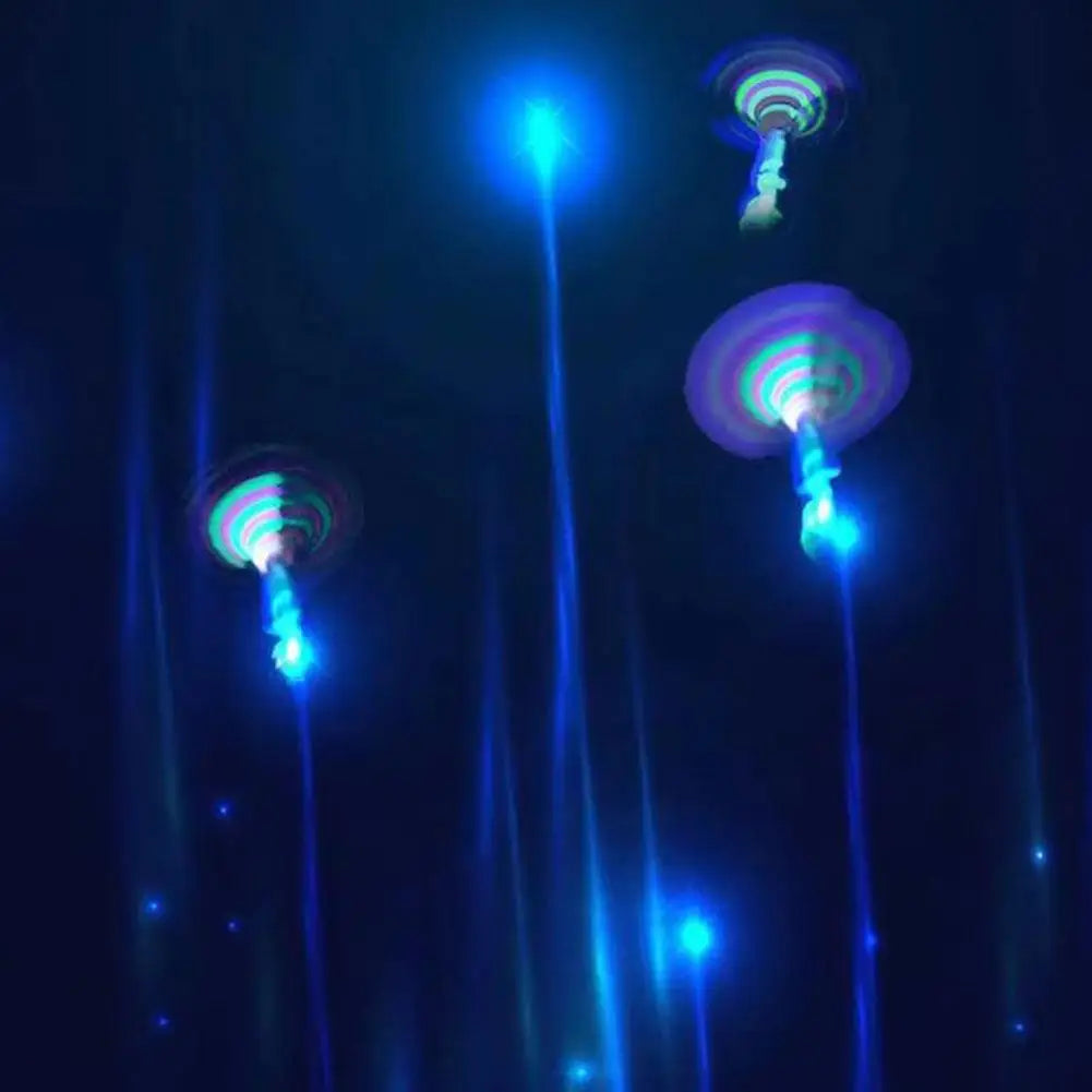 LED Slingshot Flying Copters Light-Up Toys for Kids