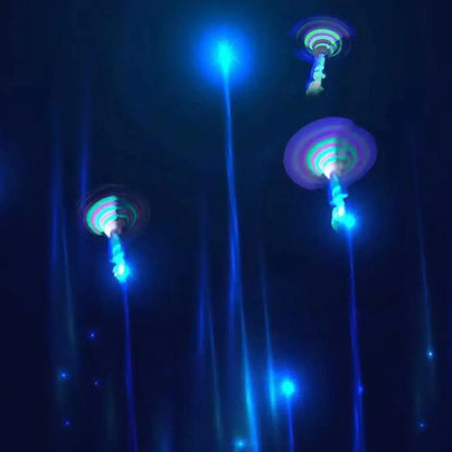 LED Slingshot Flying Copters Light-Up Toys for Kids