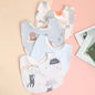4pcs Cotton Baby Adjustable Bibs Bandana Scarf