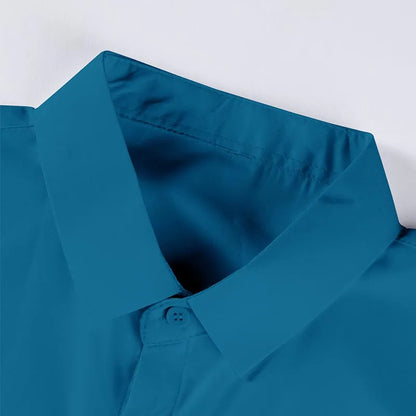 Men's Casual Short Sleeved Shirt Polyester Blend
