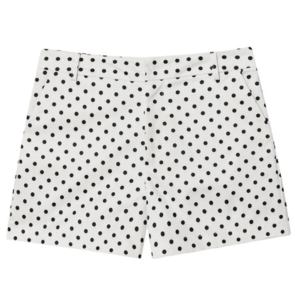 Polka Dot Bomber Jacket Women's Zip Up Crop Coat