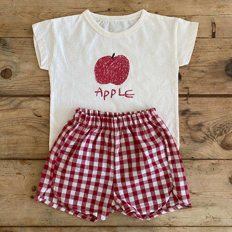 Cotton Toddler Summer Pajamas Set for Kids