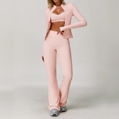 Yoga Suit Sports Set for Women Long Sleeve Athletic Wear