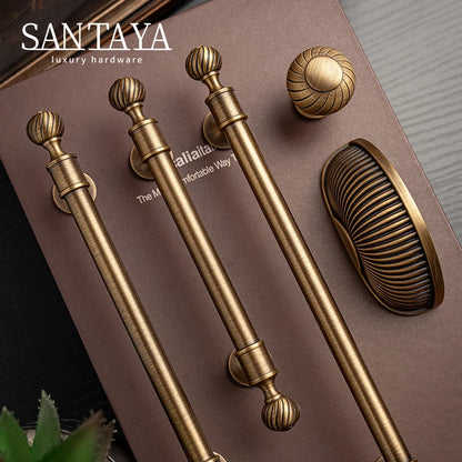 Brushed Antique Brass Kitchen Cabinet Pull Handle