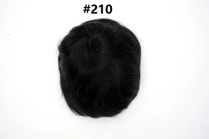V Loop Silk Base Wavy Toupee for Men 8x10