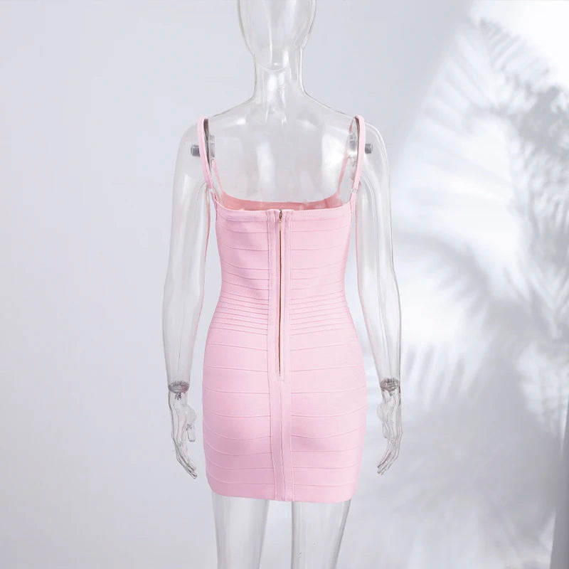Sleeveless Women's Bandage Mini Dress Cocktail Party