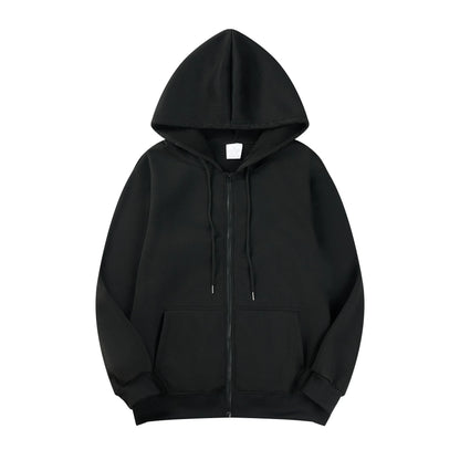 Men's Casual Long Sleeve Zipper Hoodie Jacket