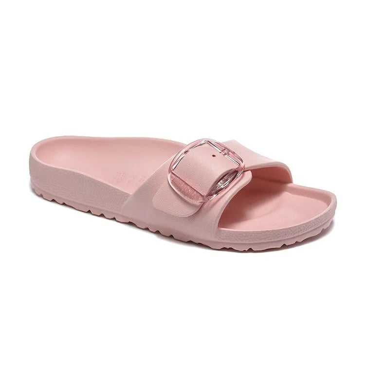 EVA Flat Sandals with One Strap for Women