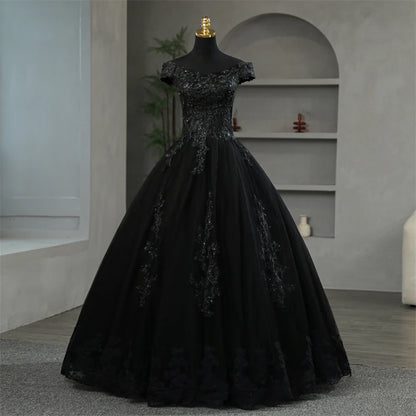 Off Shoulder Plus Size Wedding Dress Tulle and Organza