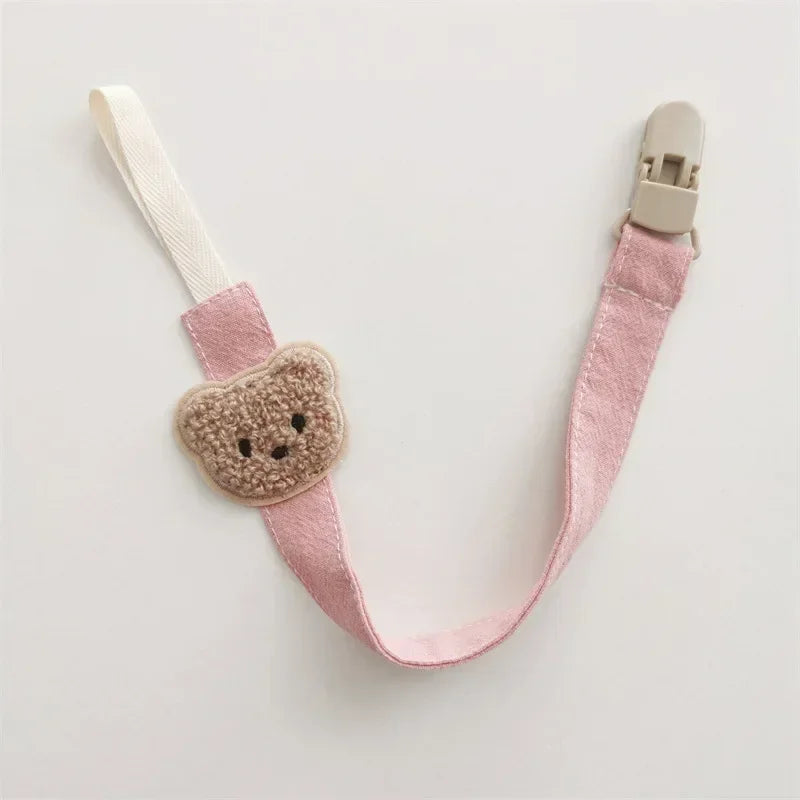Cute Bear Baby Pacifier Chain Clip Holder