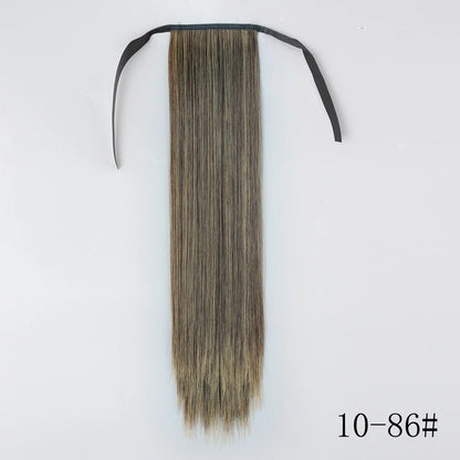 Long Straight Clip-in Ponytail Hair Extension Black