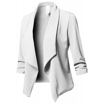 Black PU Leather Bodycon Blouse for Women