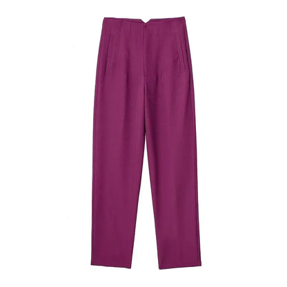 High Waist Pencil Pants for Women in Black and Pink