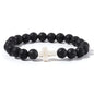 Natural Stone Wood Beads Rosary Bracelet for Meditation