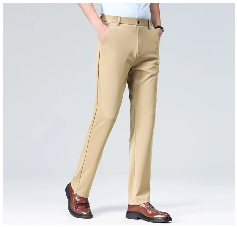 Men's Summer Casual Suit Pants Plus Size 28-42