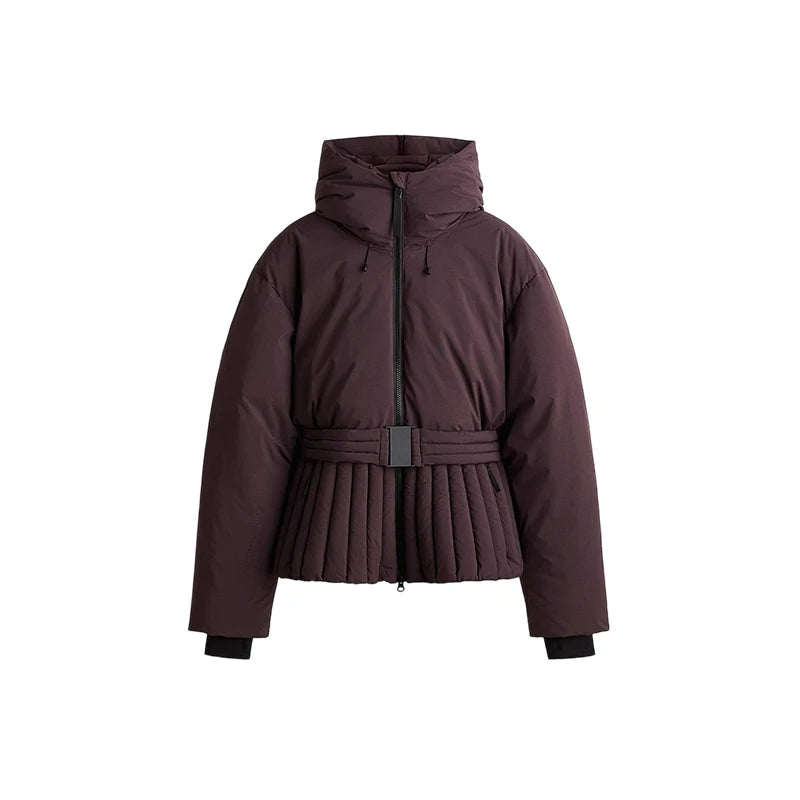 Hooded One-Piece Ski Jumpsuit for Women Windproof Outwear