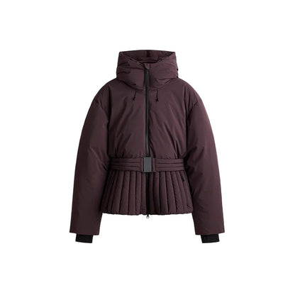 Hooded One-Piece Ski Jumpsuit for Women Windproof Outwear