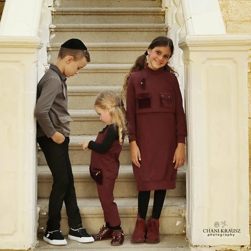 Kids Winter Set with Pockets and Long Sleeves