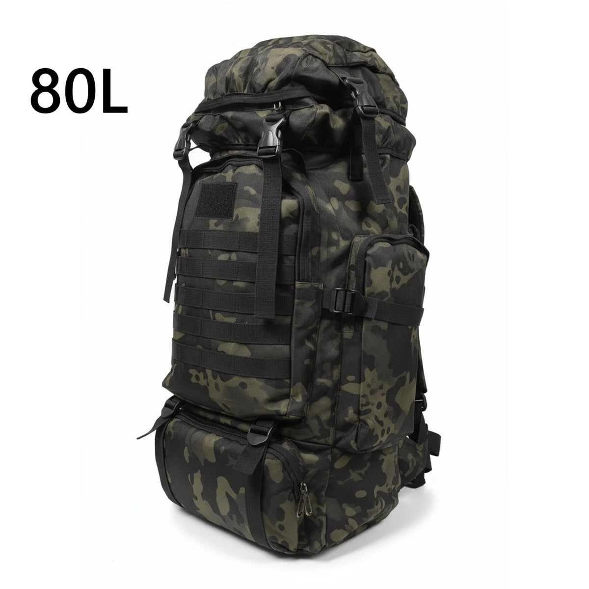 80L Tactical Mountaineering Backpack for Hiking Camping