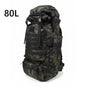80L Tactical Mountaineering Backpack for Hiking Camping