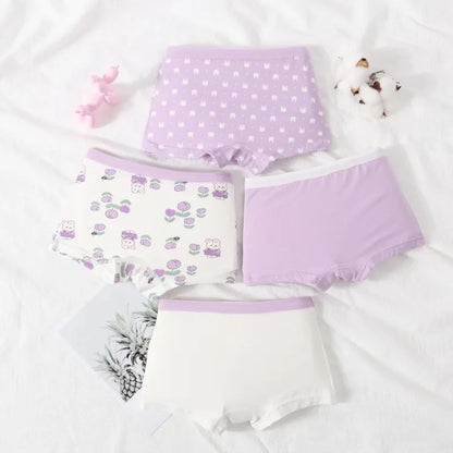 Children's Cotton Boxer Shorts with Cartoon Design