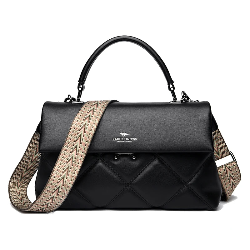 Women's Soft Leather Crossbody Handbag