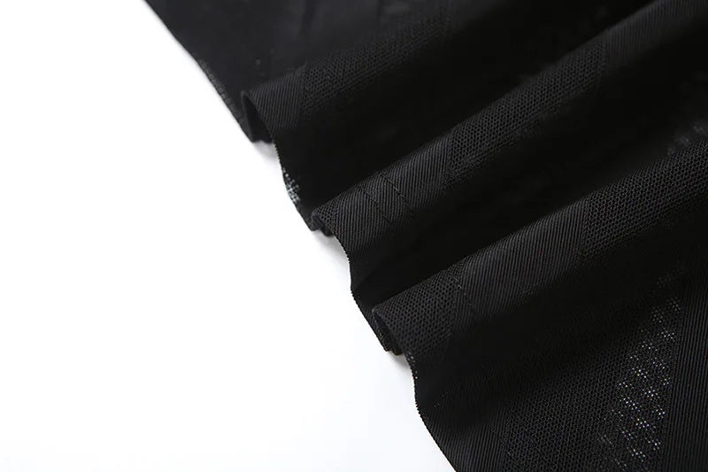 Mesh See Through Halter Maxi Dress for Women