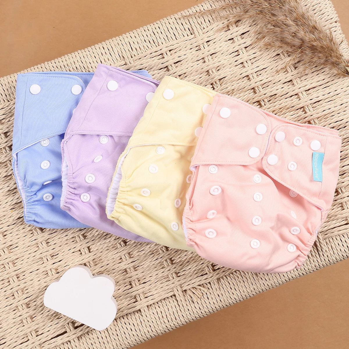 Happyflute Eco-Friendly Cloth Diaper Set for Babies