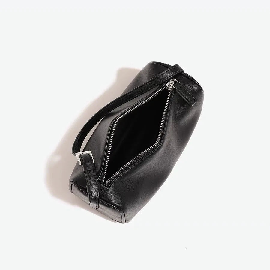 Soft Cowhide Mini Crossbody Bag with Split Leather