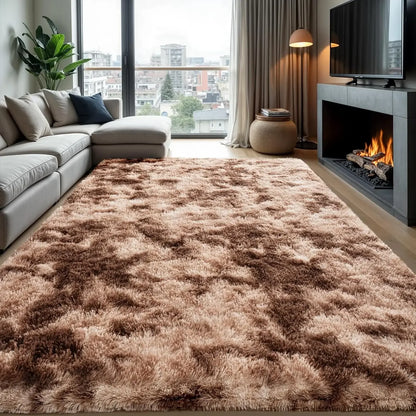 VIKAMA Pink Polyester Bedroom Carpet - Soft Plush Rug