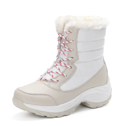 Women’s Waterproof Ankle Snow Boots with Fur Lining