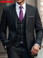 Slim Fit Black Tuxedo Suit Set for Men