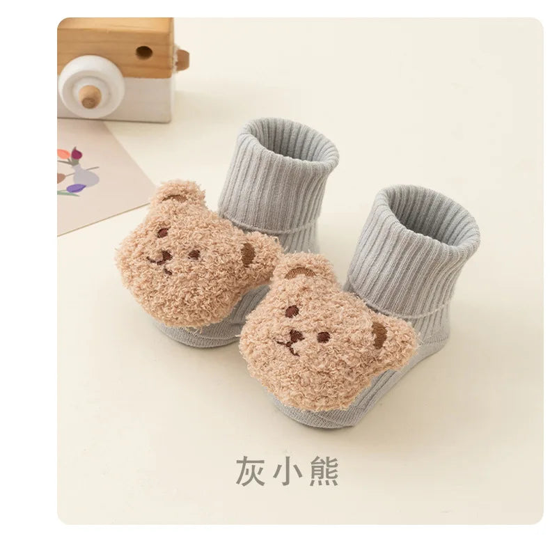 Cute Cartoon Bear Cotton Baby Socks for Toddlers