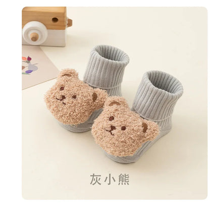 Cute Cartoon Bear Cotton Baby Socks for Toddlers