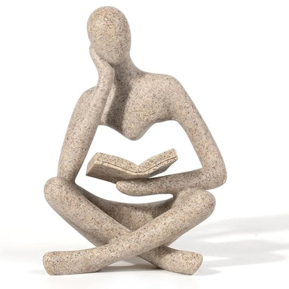 Abstract Thinker Sculpture Figurine in Resin