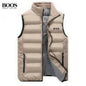 Men's Warm Embroidery Vest for Autumn and Winter