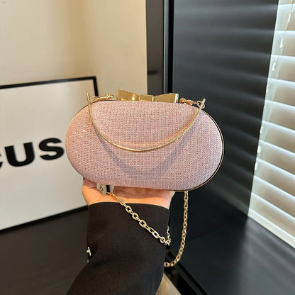 Luxury Sequined Hand-held Dinner Bag for Weddings